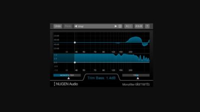 nugen audio monofilter elements plug-in audio software mixing mastering bass sebastiano groppi audiofader
