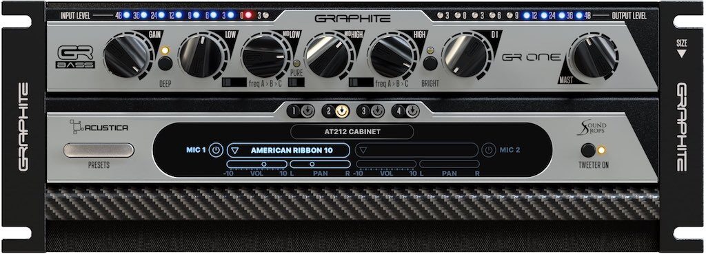Acustica Audio Graphite software bass amp amplificatore producer daw audiofader