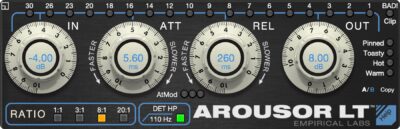 Empirical Labs Arousor LT compressore software distressor mixing audiofader