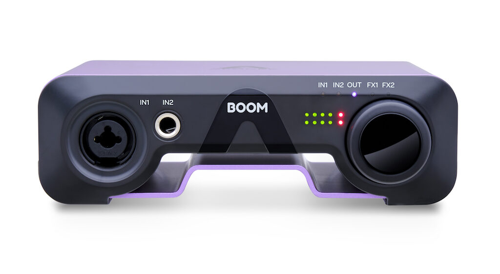 Apogee Boom interfaccia audio home studio recording chitarra guitar dsp soundwave audiofad