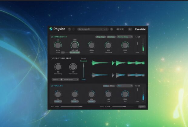 Eventide Physion MkII plug-in software mixing daw audiofader phaser fx