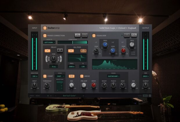 SSL Guitarstrip guitar amp virtual software plug-in mixing audiofader