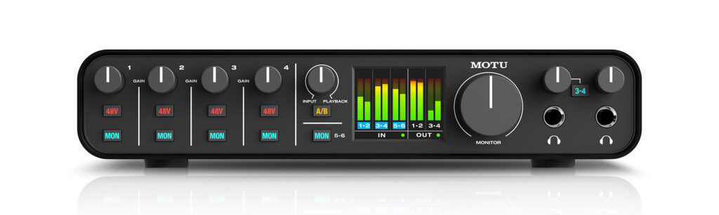Motu M6 recording home studio project audio pro backline audiofader