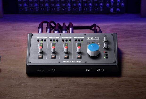 SSL 12 interfaccia audio usb-c adat recording home studio project software plug-in solid state logic midiware audiofader