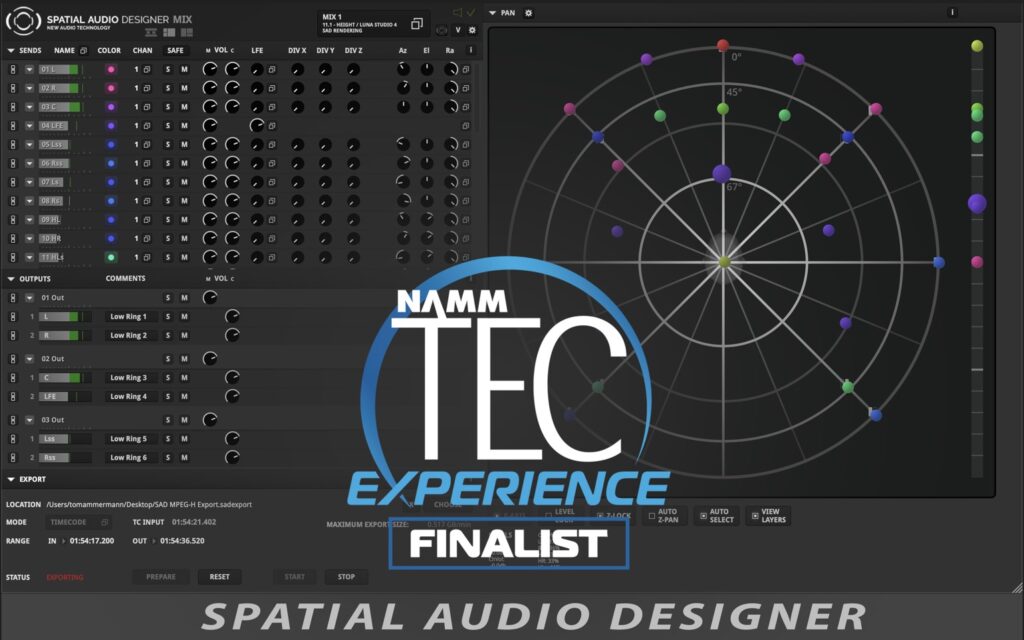 Spatial Audio Designer nominato finalista al TEC del NAMM | Audiofader ...