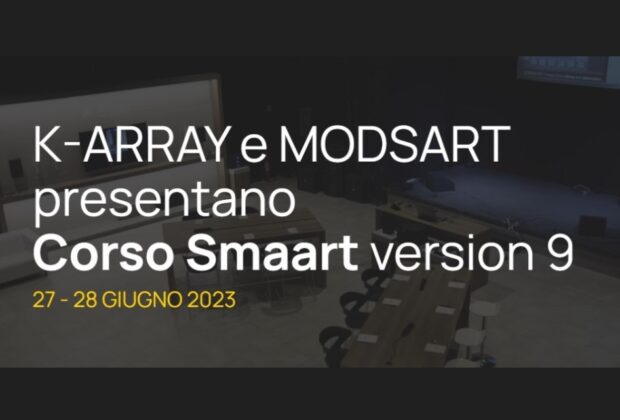 Modsart K-array corso Smaart versione 9 Francesco Apolloni iscrizioni news audiofader.com