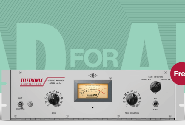 universal audio la-2a tube compressor freeware plug-in gratuito midiware audiofader.com