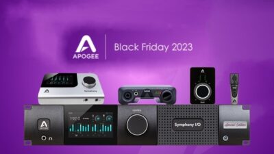 apogee black friday 2023 offerte sales symphony desktop, duet 3 Limited Edition, boom, mic plus symphony i/o mk II news audiofader.com