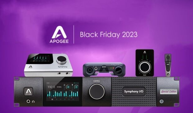 apogee black friday 2023 offerte sales symphony desktop, duet 3 Limited Edition, boom, mic plus symphony i/o mk II news audiofader.com