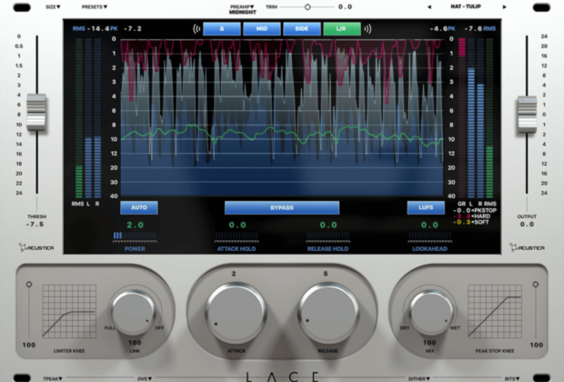 acustica audio lace plug-in limiter review opinion andrea scansani best limiter audiofader