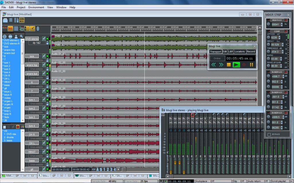 SADIE 6 free download prism sound audiofader pdocast editing