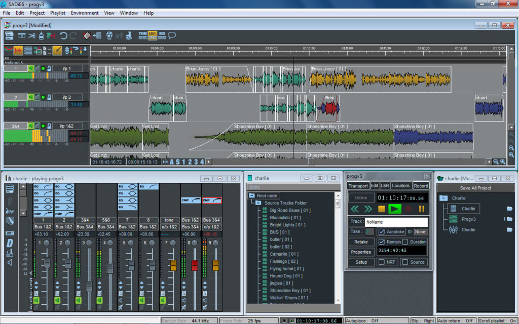 SADIE 6 free download prism sound audiofader pdocast editing