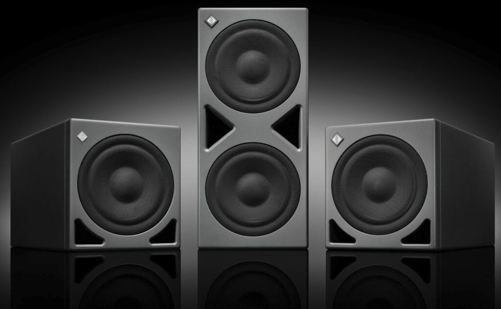 neumann kh subwoofer immersive audio multichannel amplificati correzione audio drc audiofader aes67