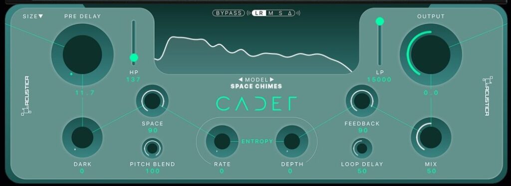 acustica audio cadet prismatic reveber audiofader