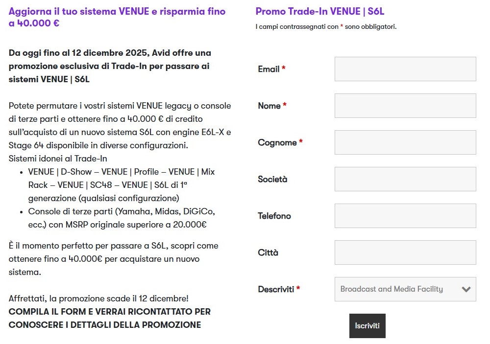 avid trade in venue offer