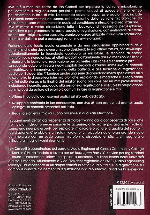 mic it recensione libro microfoni volonte luca pilla