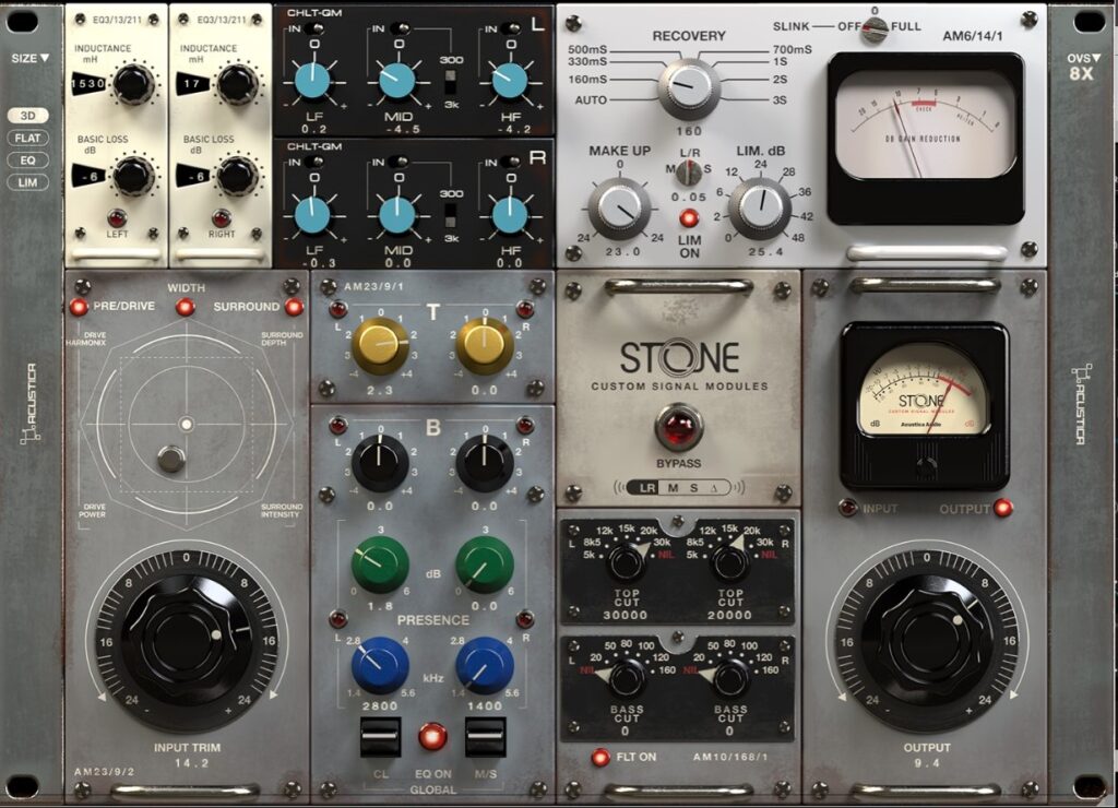 Acustica Audio Stone Pro review recensione opinion BBC limiter eq Chilton negative compressione luca pilla Audiofader