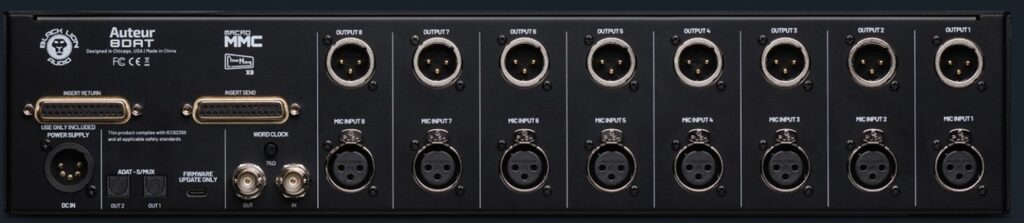 Black Lion Audio Auteur 8dat expander adat audiofader