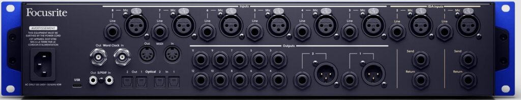 focusrite isa c8x audiofader