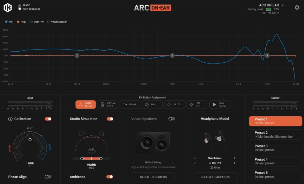 IK Multimedia ARC ON EAR Ver 1.5 iem in ear monitor review opionion recensione luca pilla audiofader sennhesier ie 100 pro